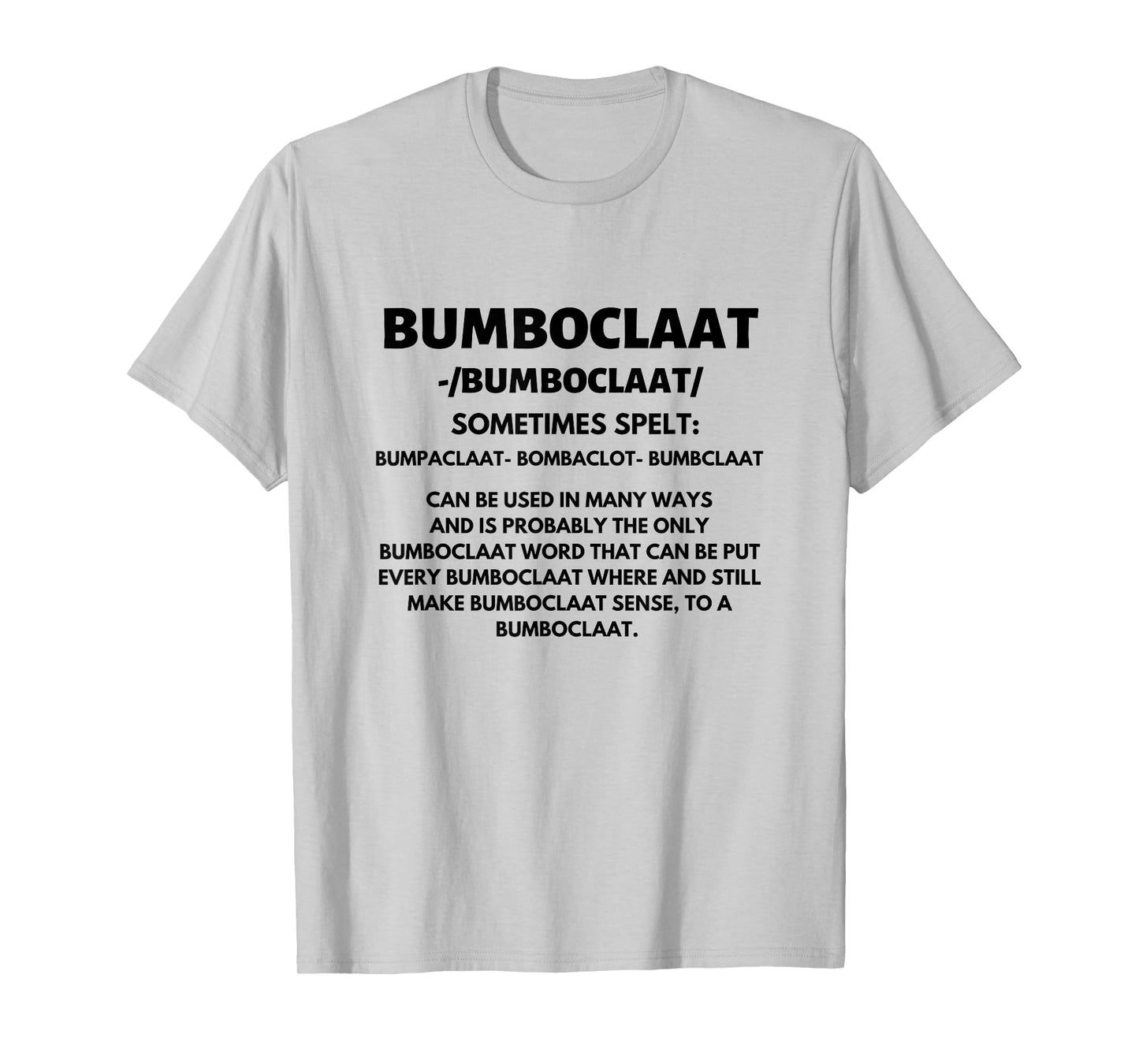 Bumboclaat Definition Funny Jamaican Jamaica Slang Flag T-Shirt