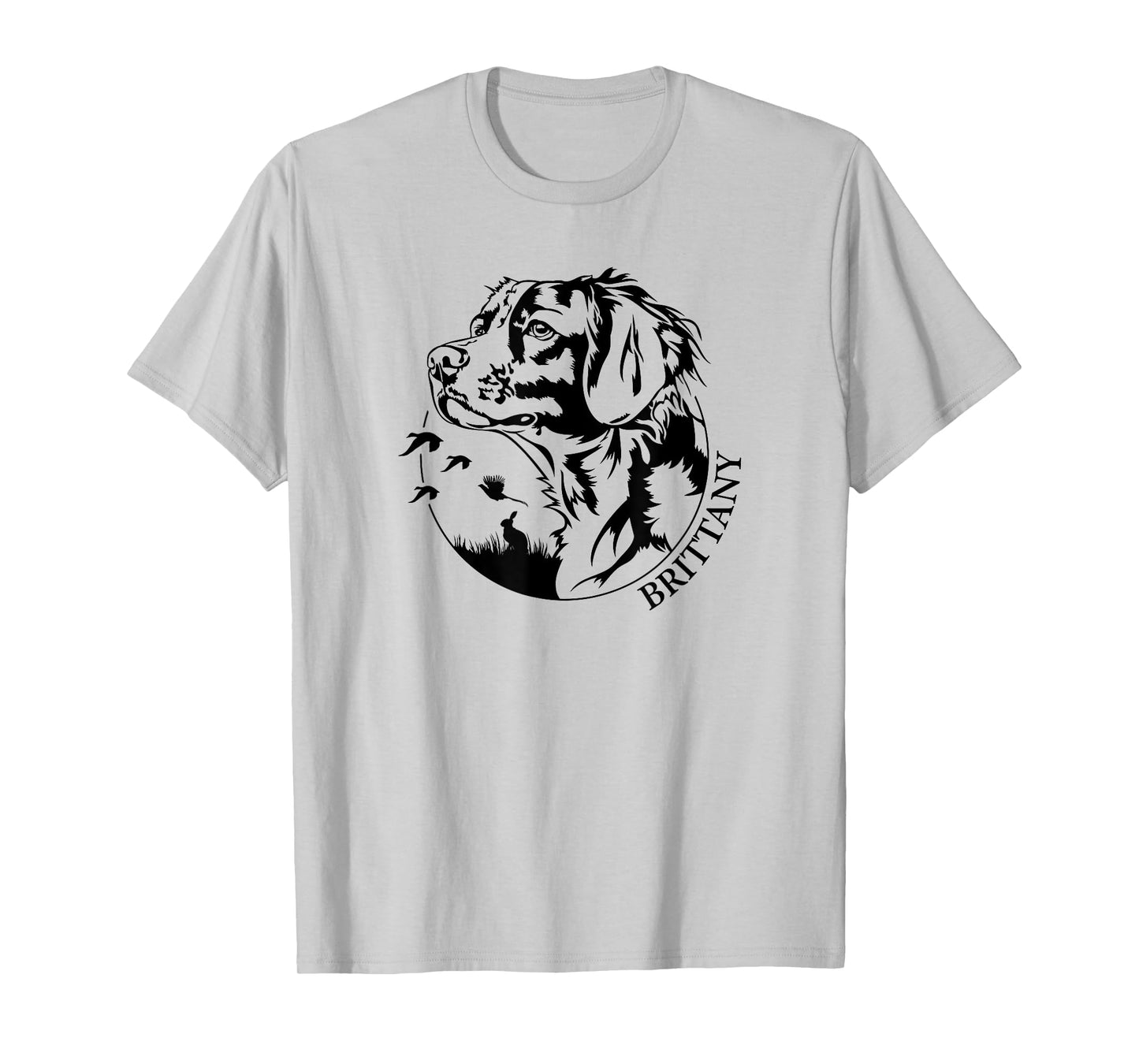 Proud Brittany hunting dog Brittany Spaniel portrait Men Women T-Shirt