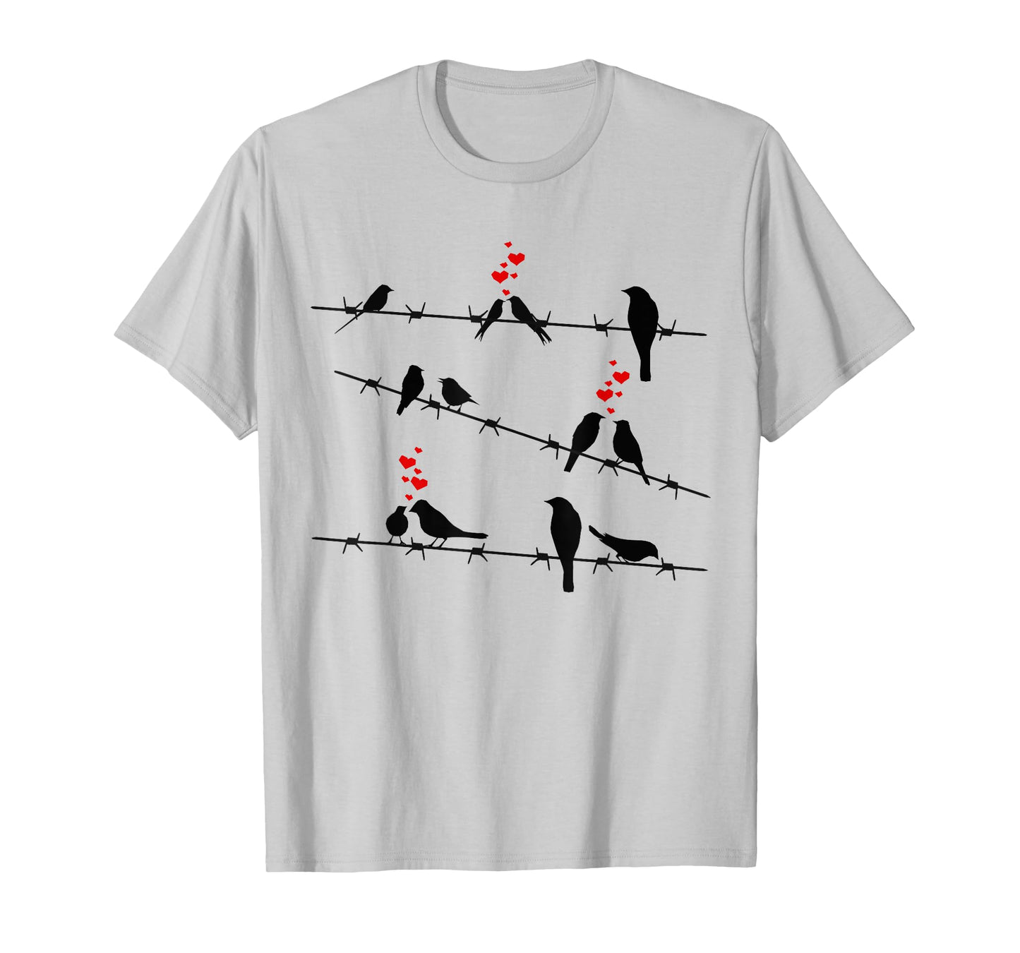 Cute Birds on a Wire T-Shirt