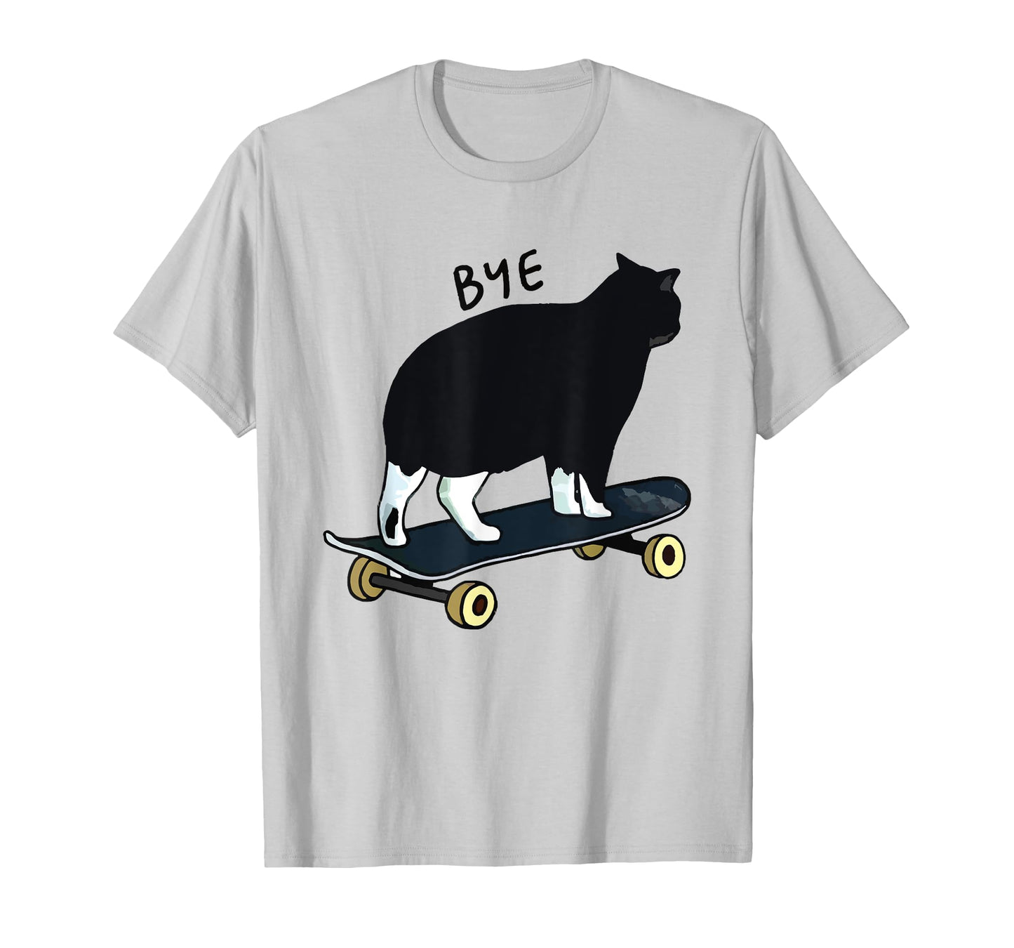 cat on skateboard cool skateboarding cat lover mom dad funny T-Shirt for Men Women