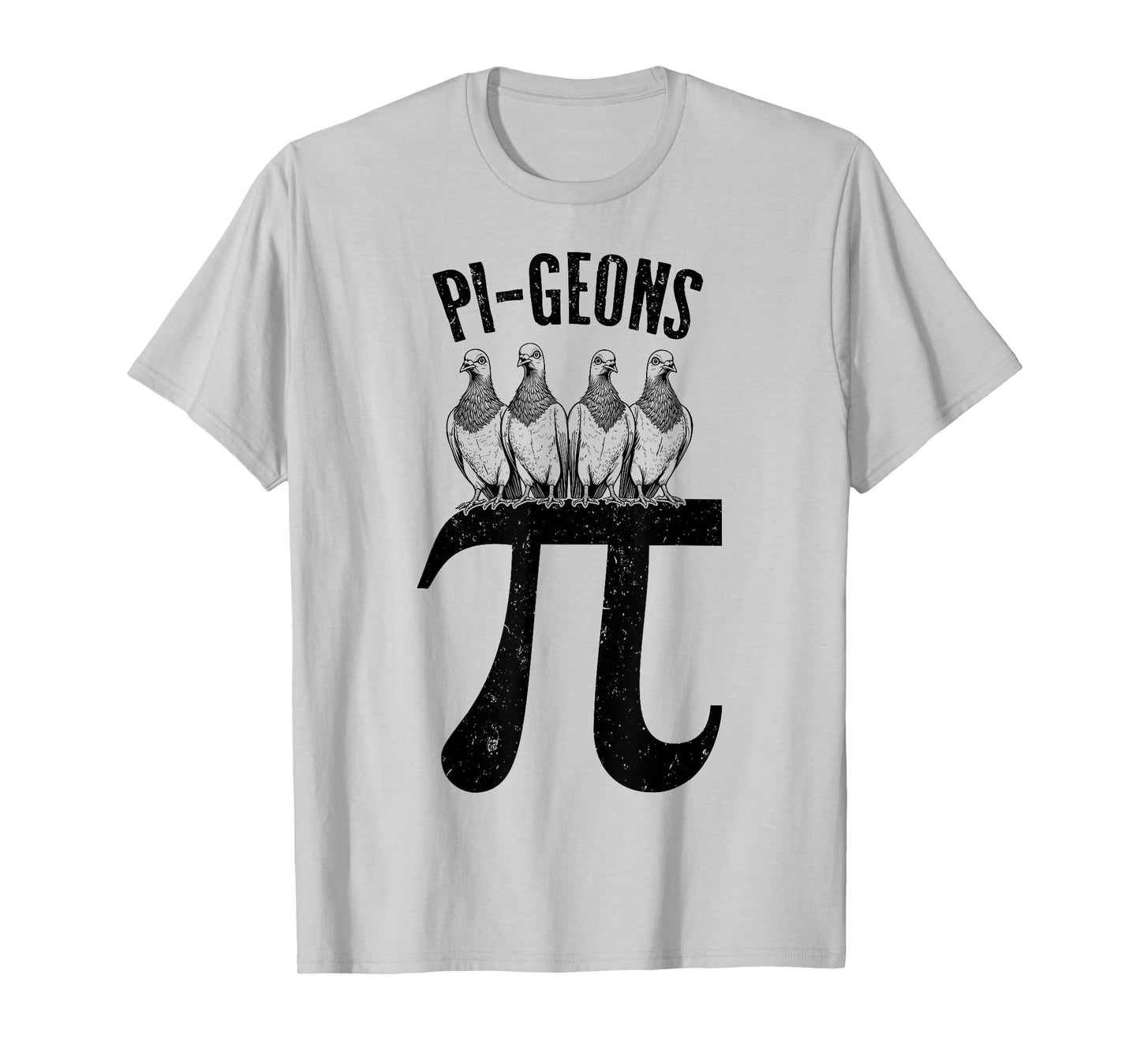 Pi Day Pi-Geons Funny Pigeon Bird Math Teacher Mathematics T-Shirt