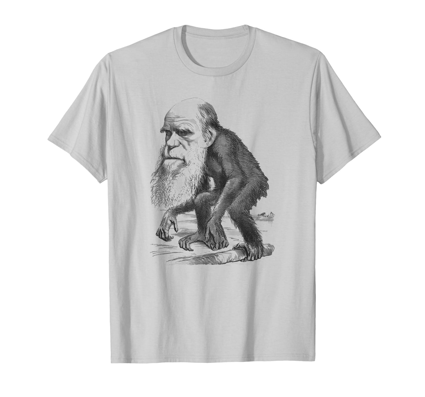 Charles Darwin Monkey Vintage Cartoon T-Shirt T-Shirt