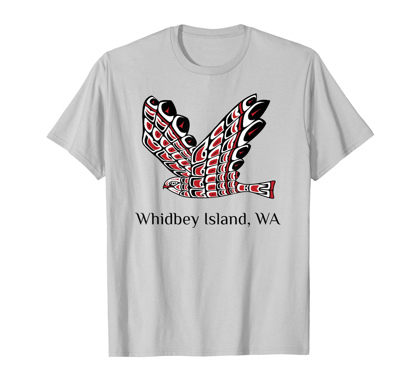 Whidbey Island Washington Red Tail Hawk PNW Native American T-Shirt