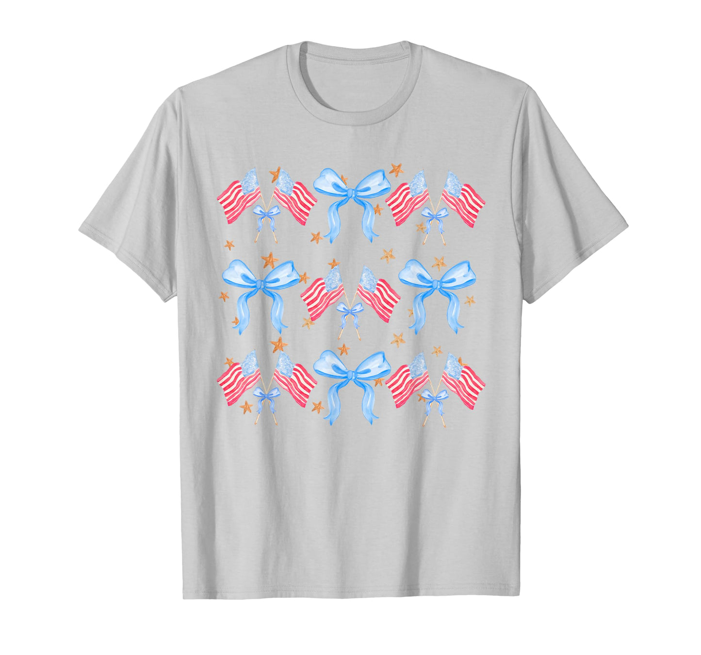 Patriotic Coquette 4th July American Flag Independence Day T-Shirt for Women Men