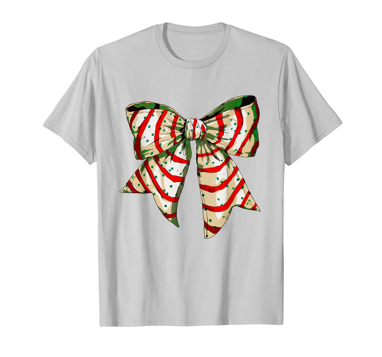 Funny Christmas Outfit for Men Women Kids Christmas Coquette Bow Tree Cakes Xmas Pajamas Women Girl T-Shirt