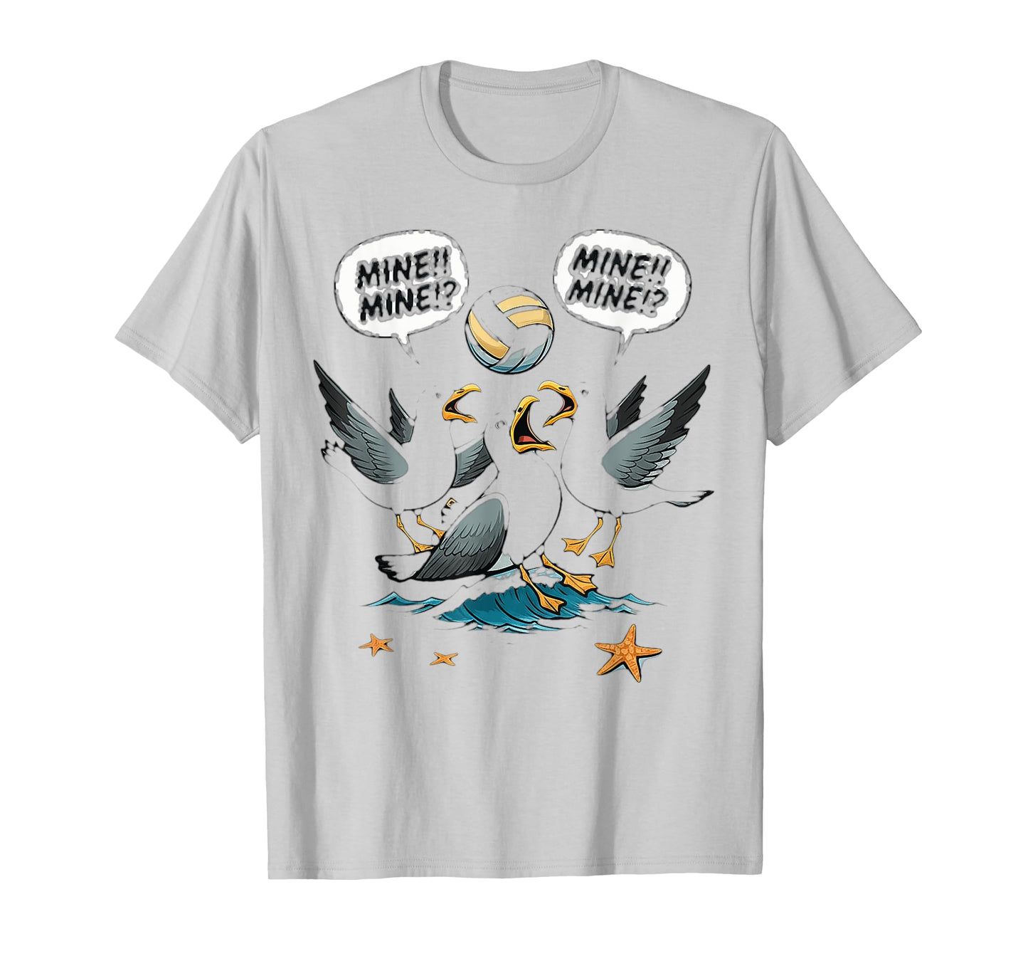 Funny Bird Playing Volleyball T-Shirt