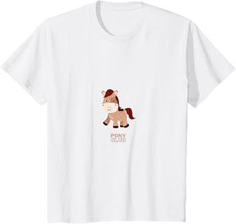 Kids Pony Club Shirt for Girls Gift Riding Horse Top T-Shirt