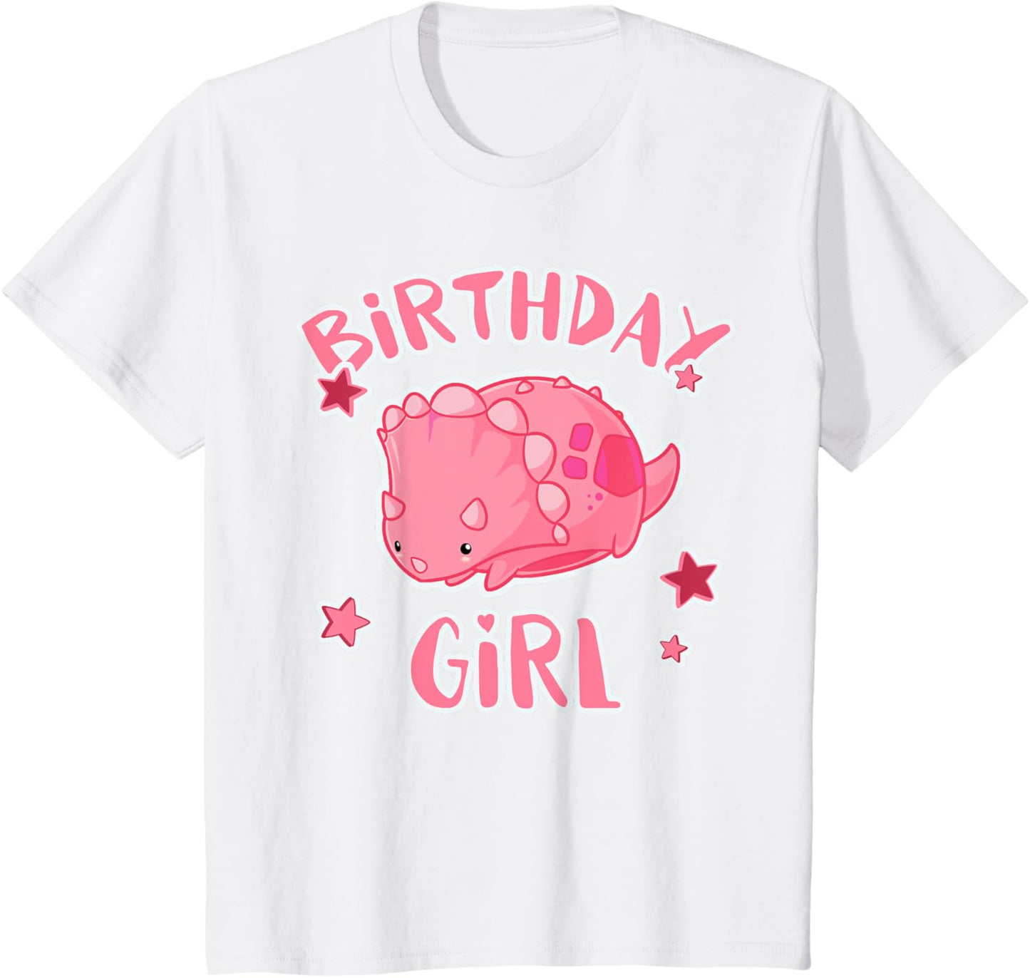 Dinosaurs Birthday Shirt Kawaii Girl Birthday Pink Dino T-Shirt