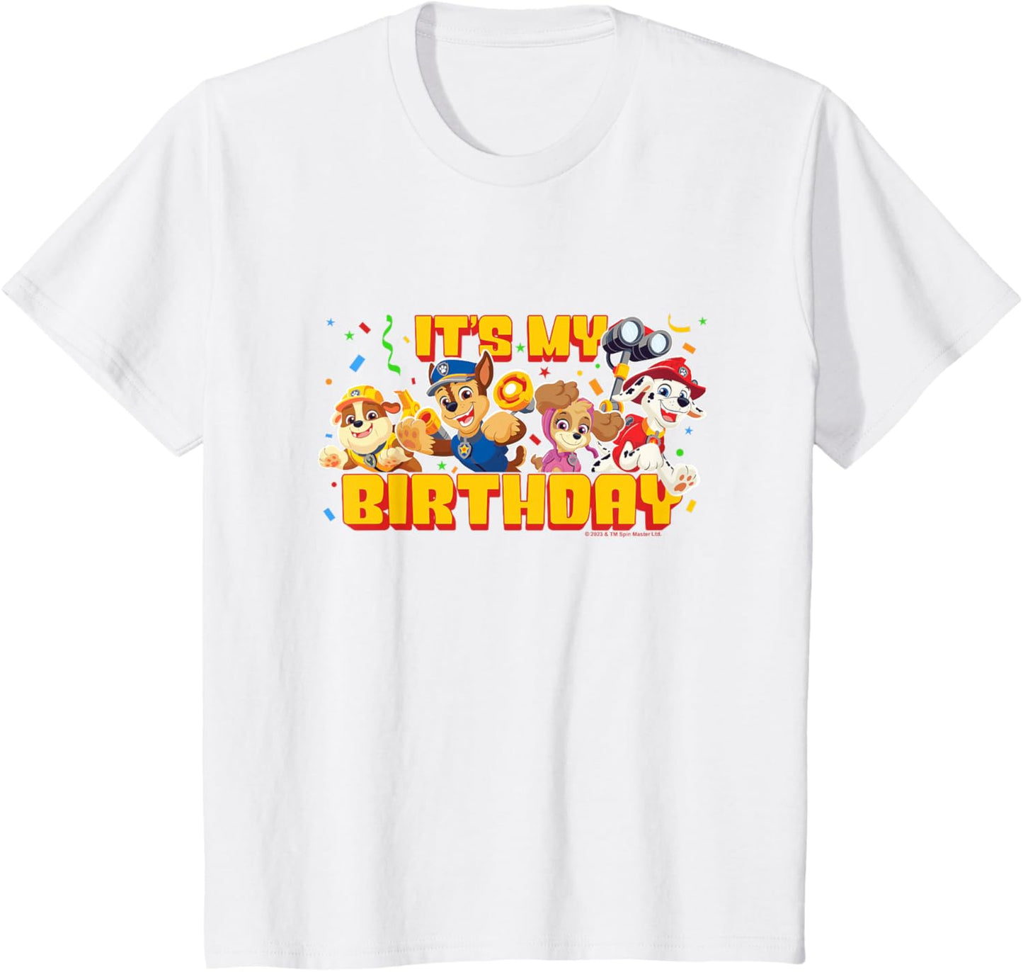 Kids PAW Patrol Birthday It's My Birthday Cute Group Logo T-Shirt