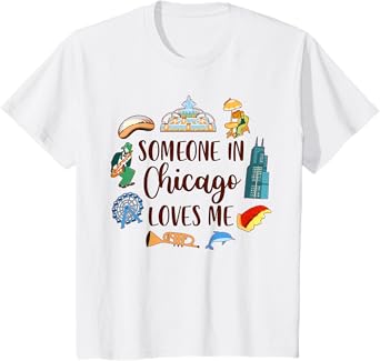 Chicago Traveling Lover Baby Someone In Chicago Loves Me T-Shirt