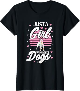 Just a Girl Who Loves Dogs American Staffordshire Terrier T-Shirt