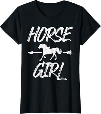 Horse Girl Animal Horseback Riding Equestrian Girls Women T-Shirt