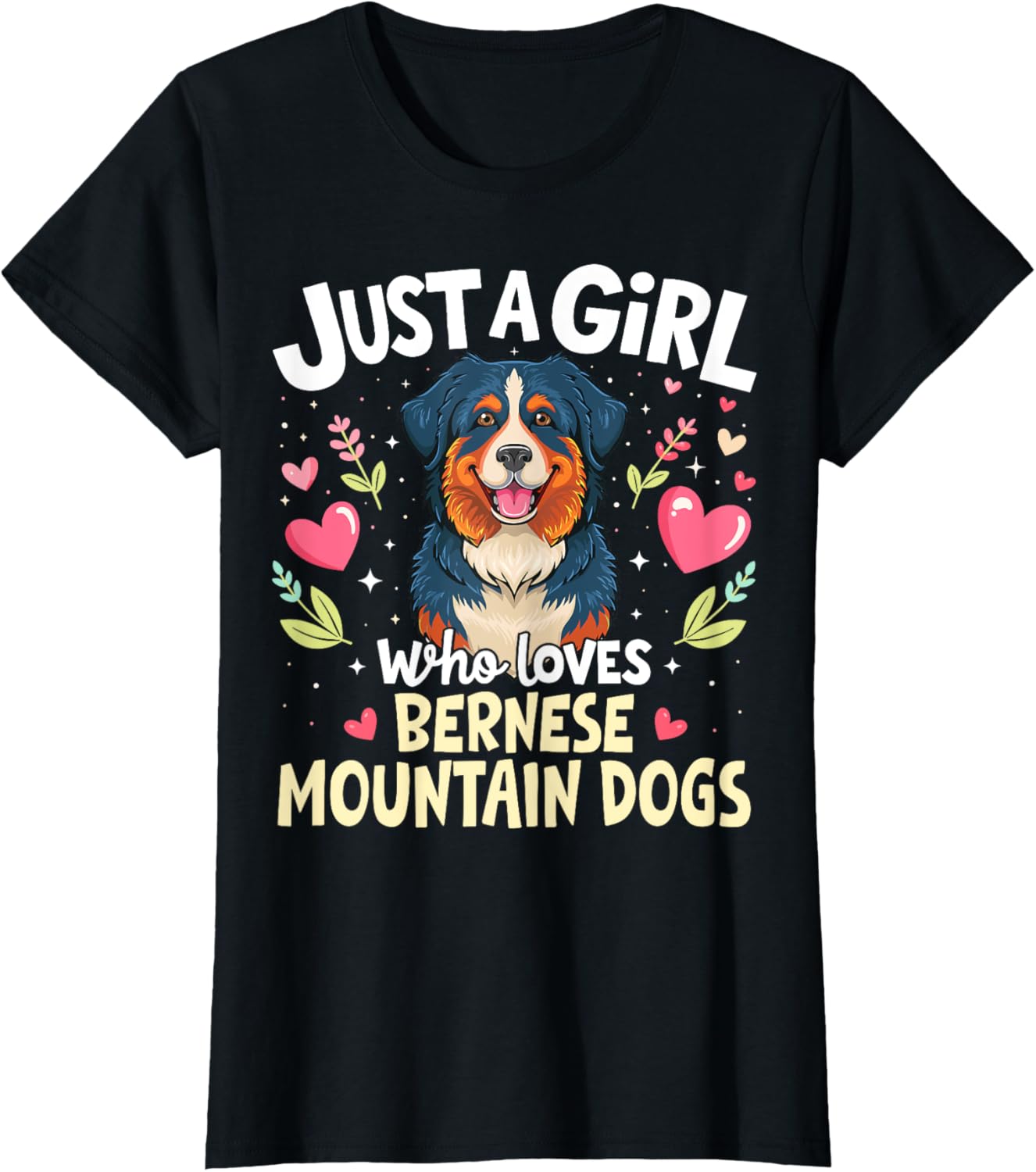Bernese Mountain Dog Breed Puppy Bernese Pet Lover Girls T-Shirt