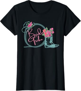 Bride Tribe Bachelorette Nashville Country Coastal Theme T-Shirt