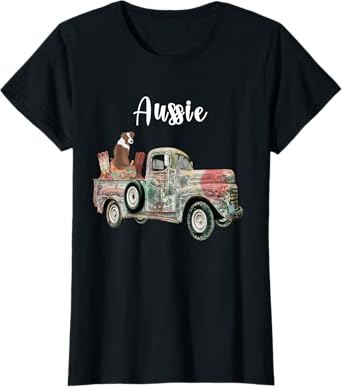 Red Merle Australian Shepherd Dog Gift Aussie Women T-Shirt