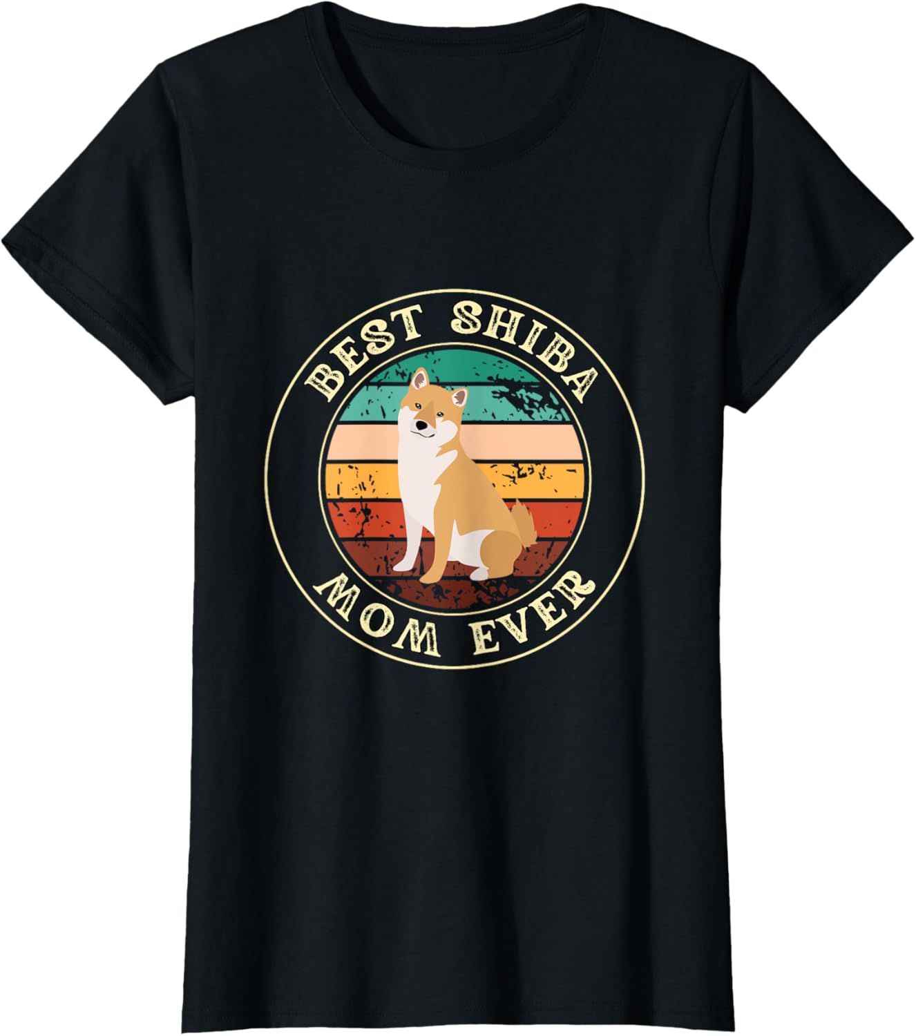 Best Shiba Inu Mom Ever For Women Gift Idea Funny Mama Dog T-Shirt