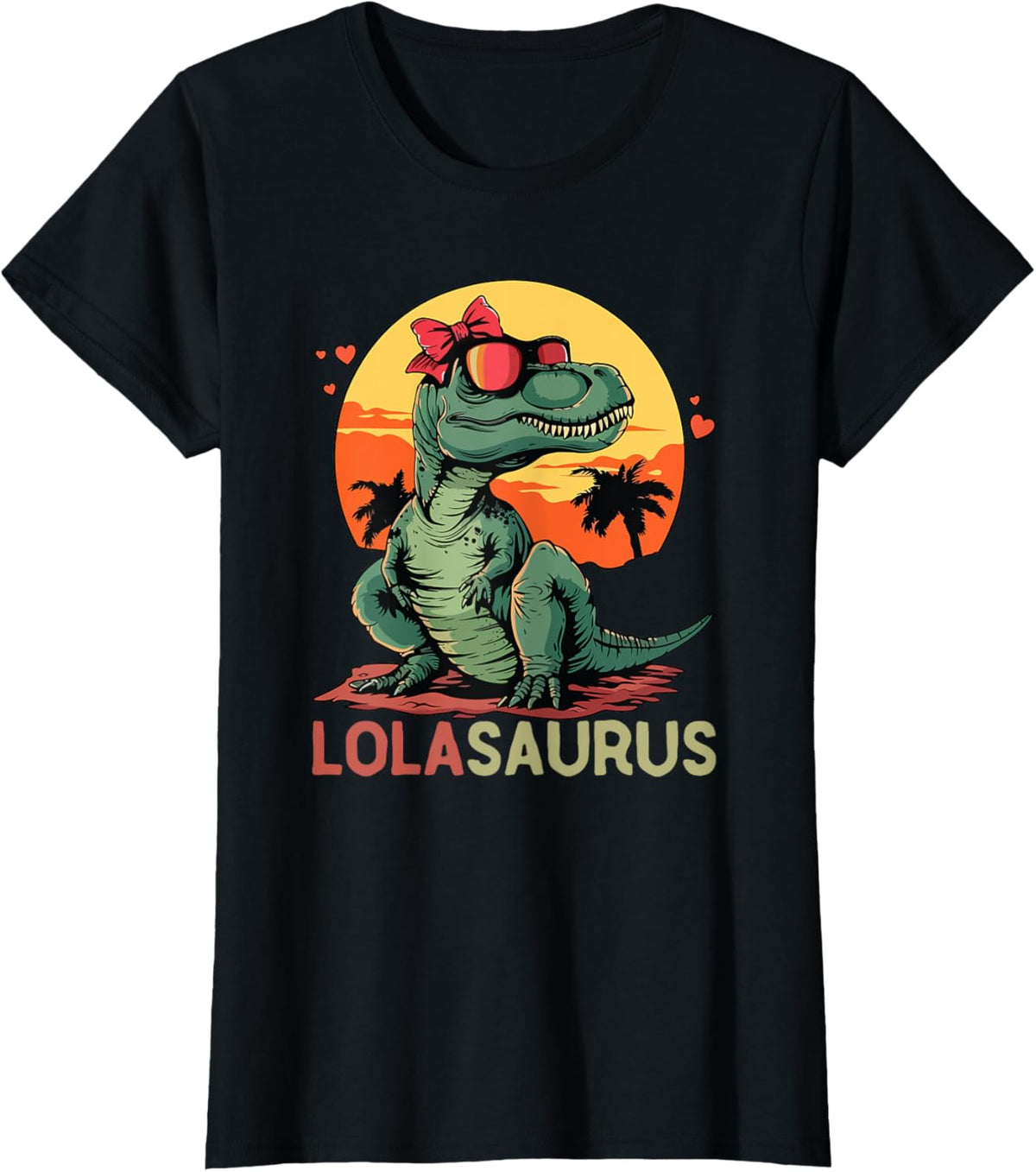 LolaSaurus Dino Dinosaur Lola-Saurus T-Rex Mother's Day Trex T-Shirt