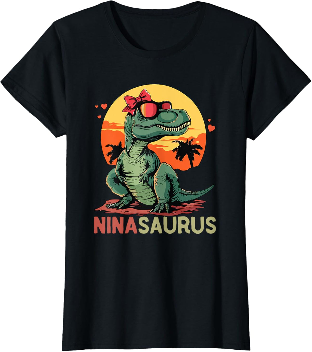 NinaSaurus Dino Dinosaur Nina-Saurus T-Rex Mother's Day Trex T-Shirt