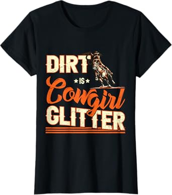 Funny Cowgirl Graphic Women Girls Cowgirl Western Rodeo T-Shirt