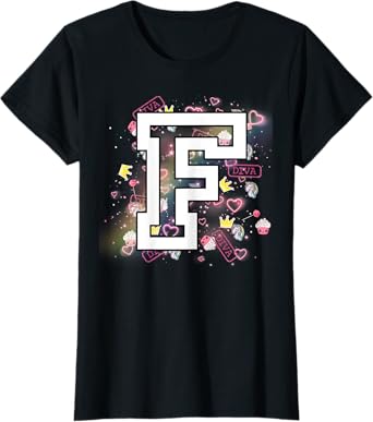 Kids Letter F Clothing For a Girl Who's Name Starts With F T-Shirt