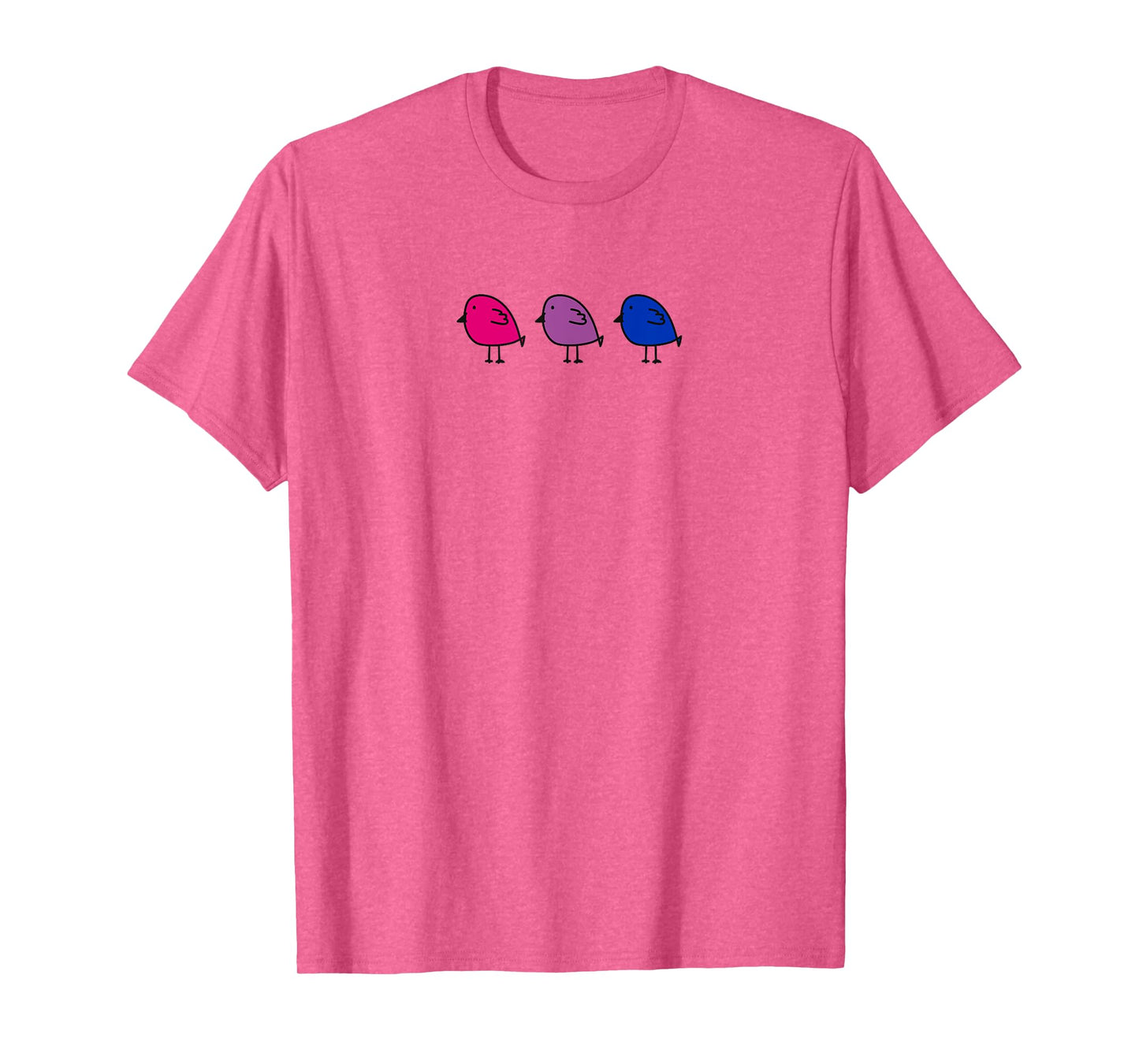 Bisexual Pride Subtle Bi Pride Flag Birds Bi Flag Colors T-Shirt