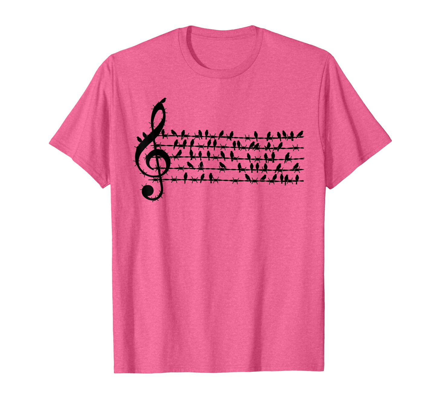 Bird Music Note Funny Clef Musician Art Gifts Men Women Kids T-Shirt