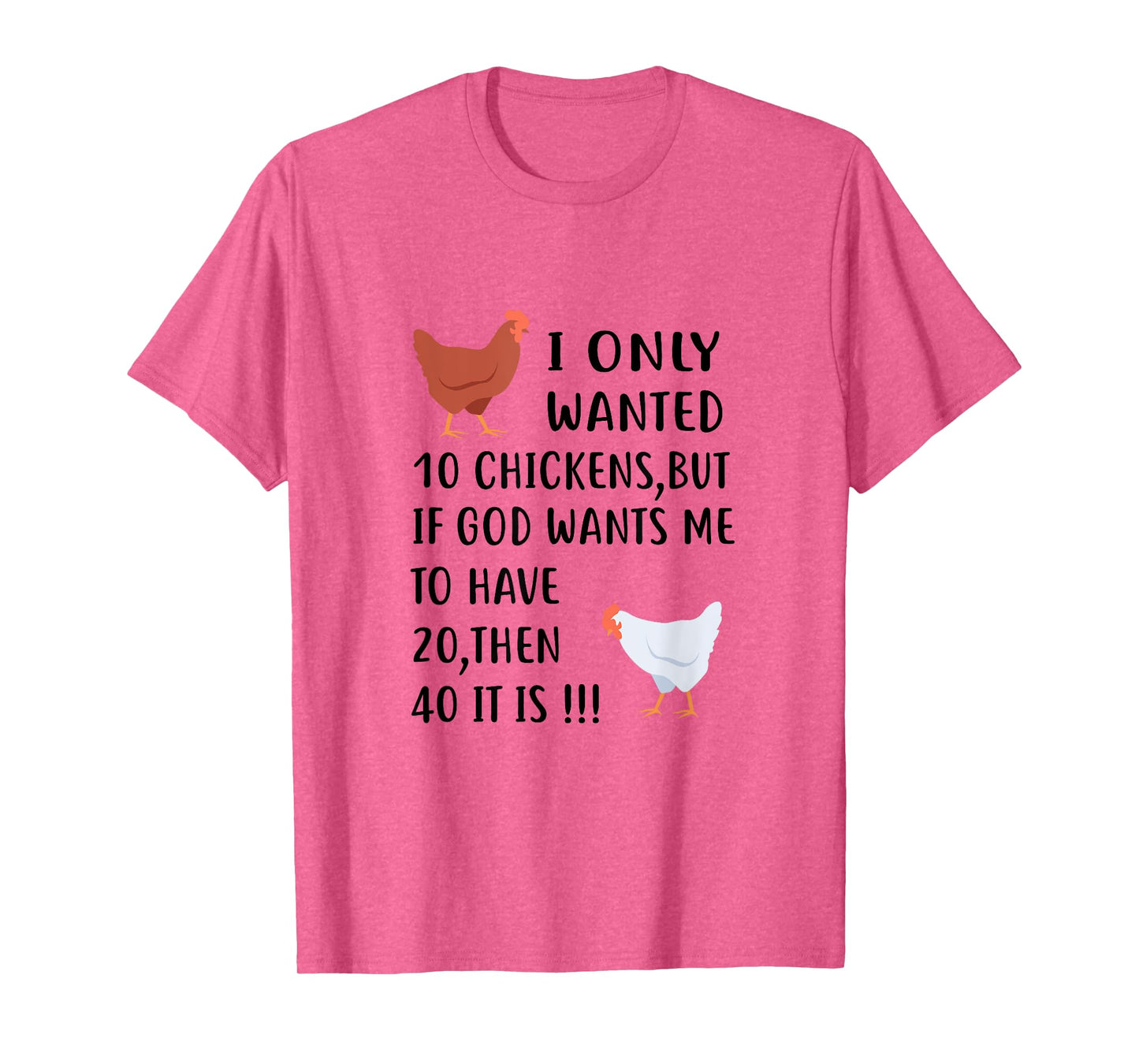 I Only Wanted 10 Chickens But If God Wants Me To Have 20 T-Shirt