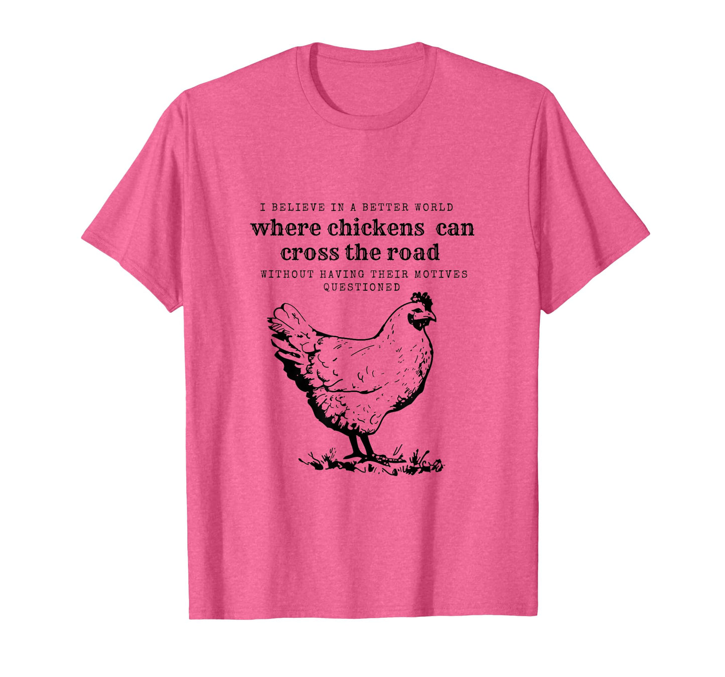 Chicken Humor-Chicken Crossing the Road T-Shirt