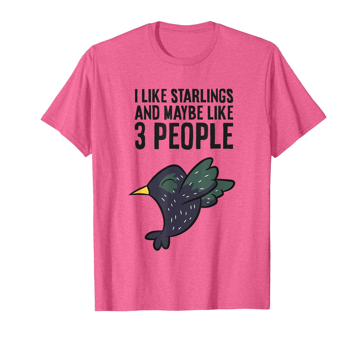 I Like Starlings And Maybe Like 3 People Funny Starling Bird T-Shirt