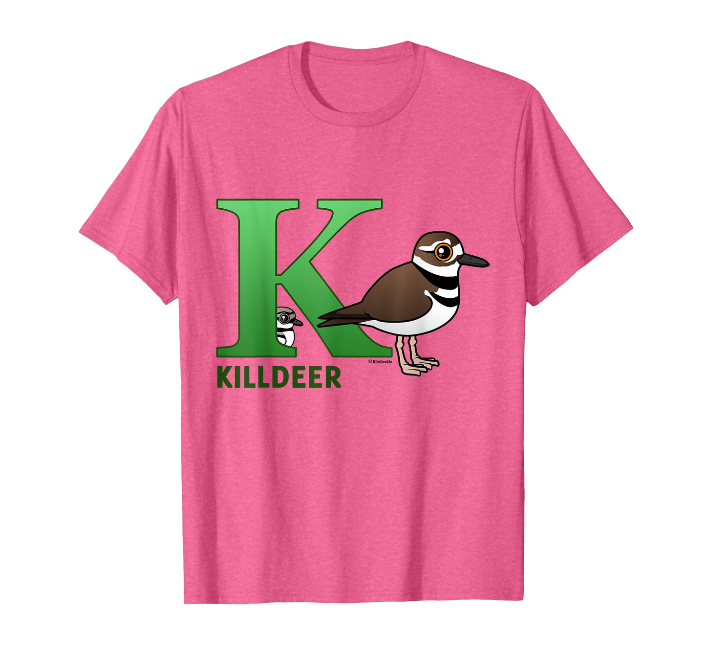 Cute K is for Killdeer Cartoon Alphabet Bird Gift Idea T-Shirt