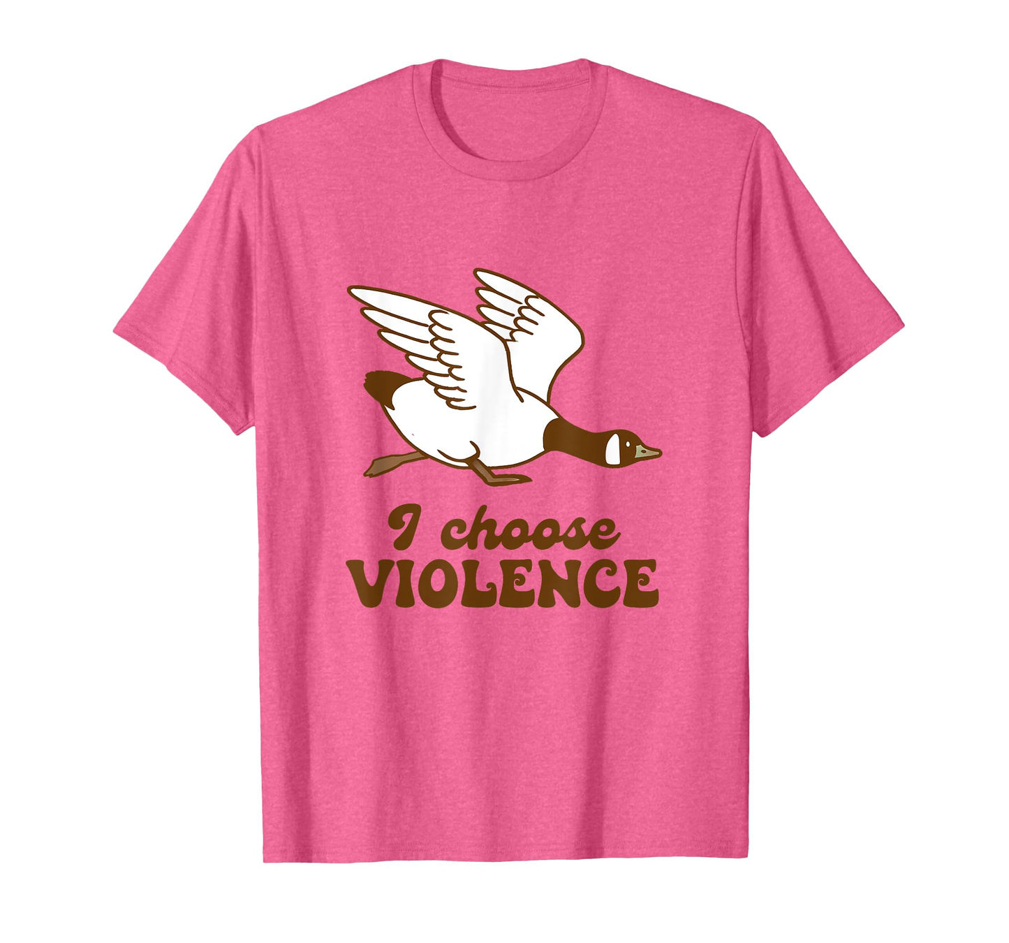 Canadian GooseGeese I Choose Violence Hook Funny Goose Lover T-Shirt