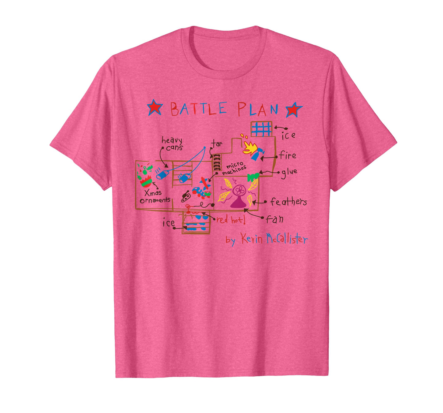 Funny Battle Plan Christmas Home Kids Hand Dawn Costumes T-Shirt