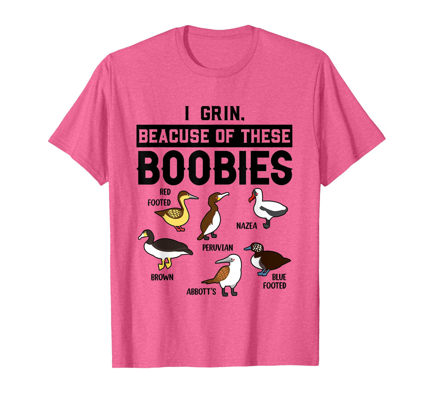 Funny Booby Seabirds Collection Bird Watching Ornithologist T-Shirt