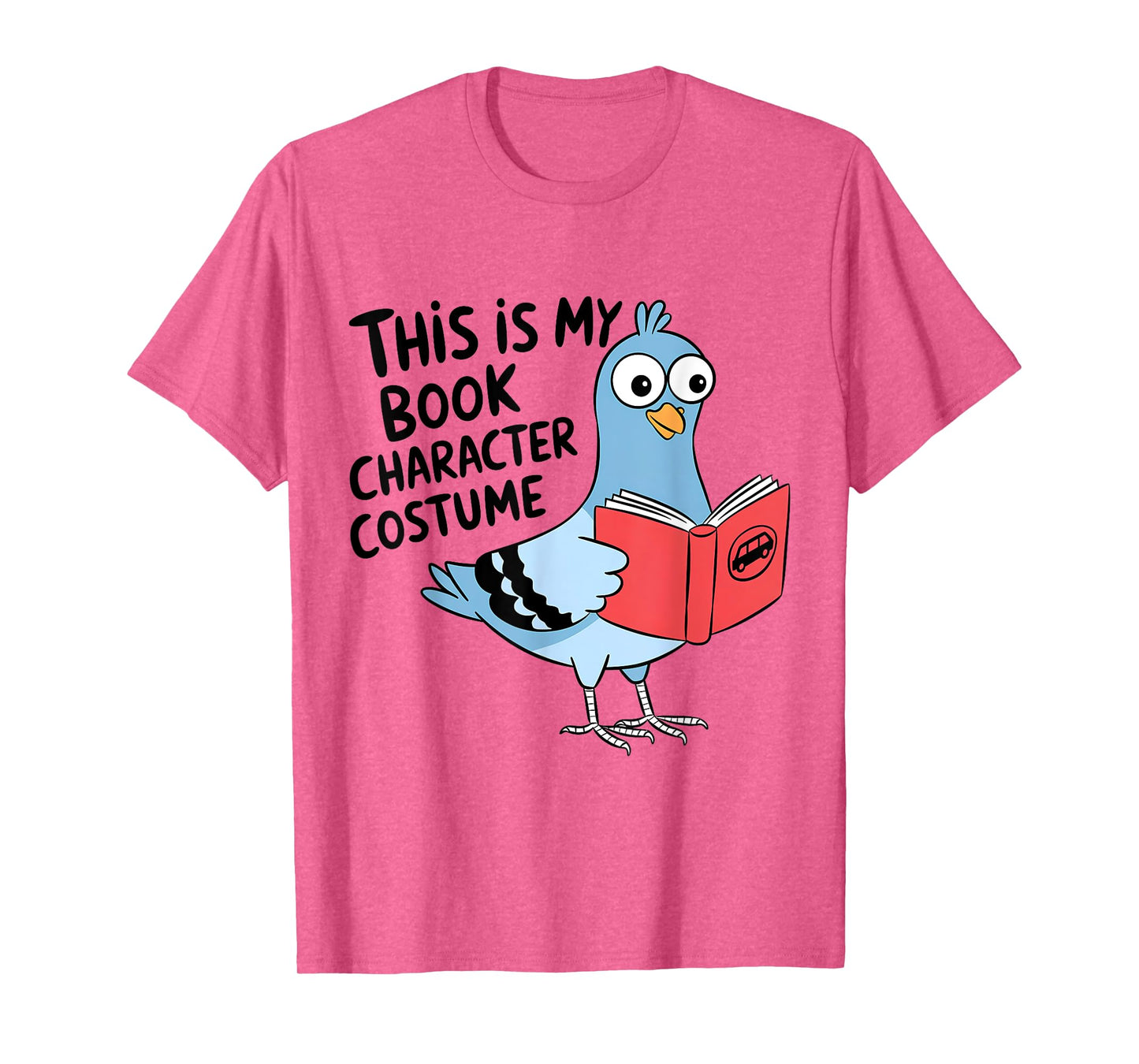 This Is My Book Character Costume Funny Pigeon Kids Reading T-Shirt