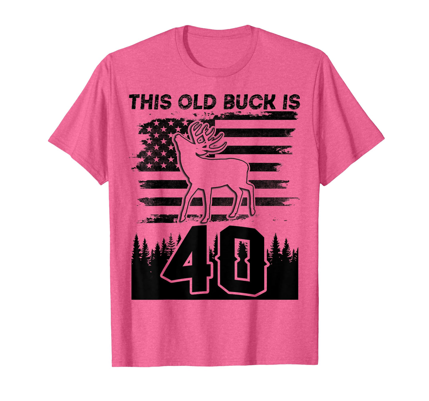 This Old Buck Is 40: 40 Old Deer Hunter 40th Birthday Deer T-Shirt