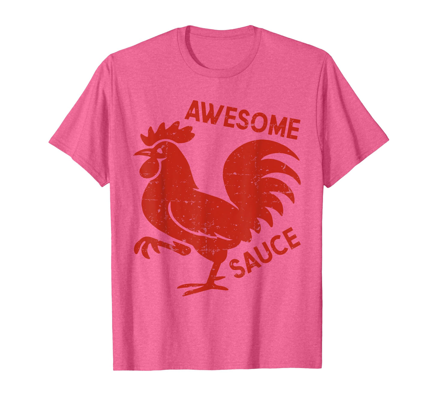 Awesome Sauce with Picture of Rooster Funny T-Shirt