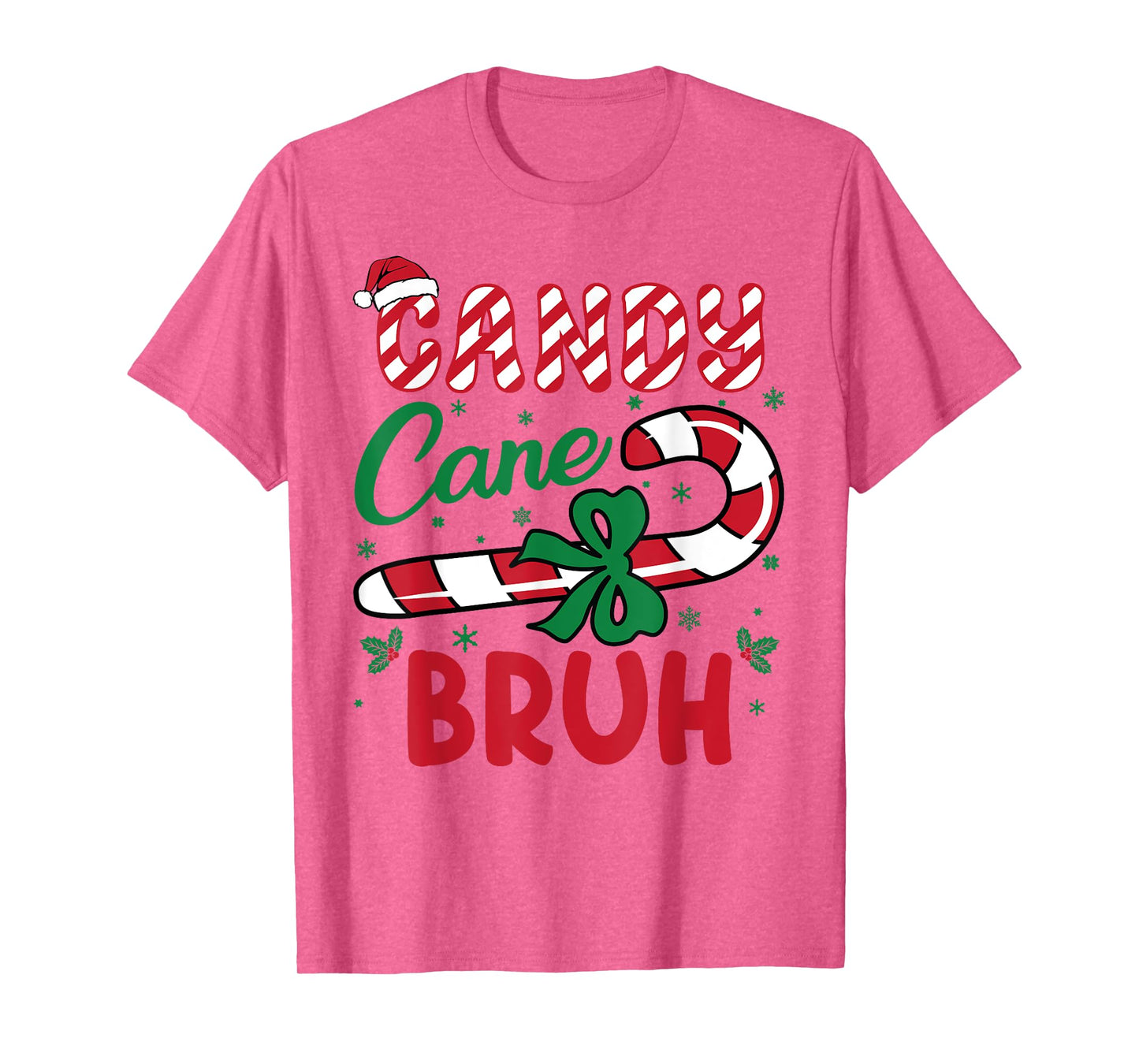 Candy Cane Bruh Funny Christmas Holiday Boys Toddlers kids T-Shirt