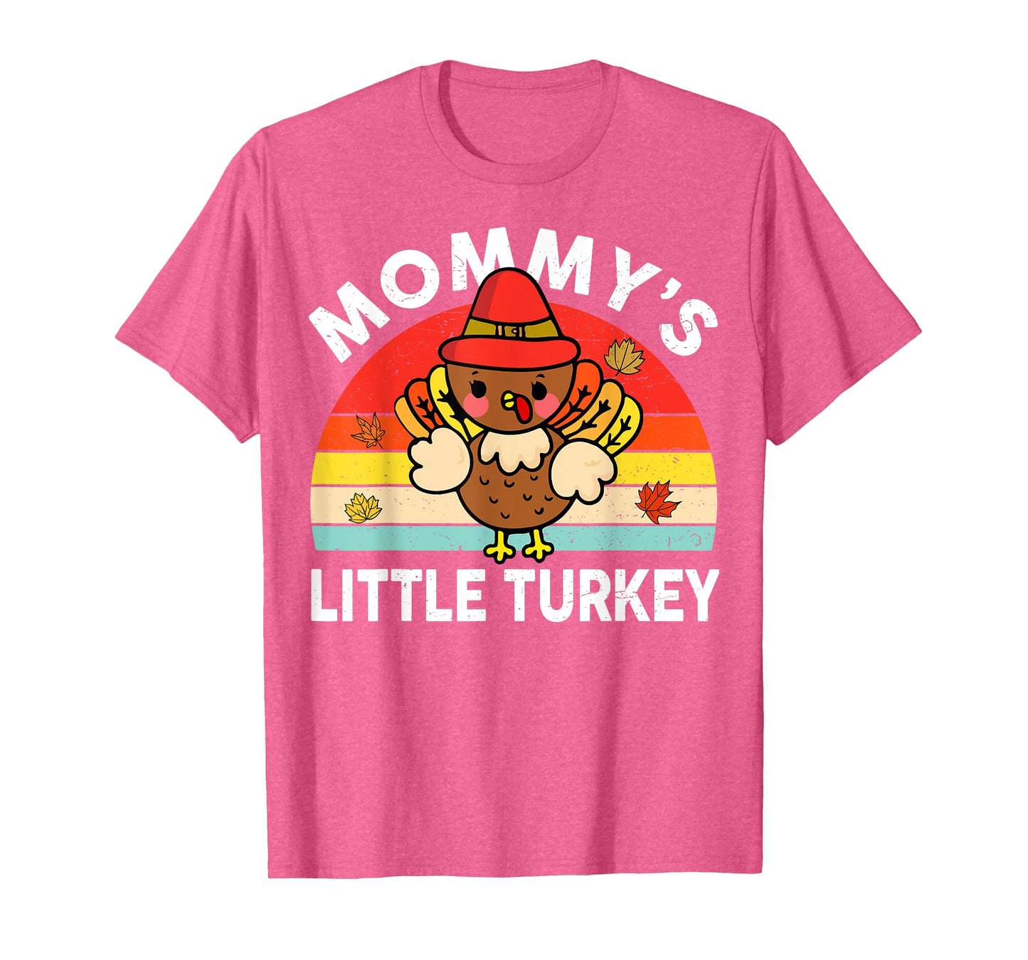 Cute Mommy Little Turkey-Shirt Thanksgiving Boy Girl Toddler T-Shirt