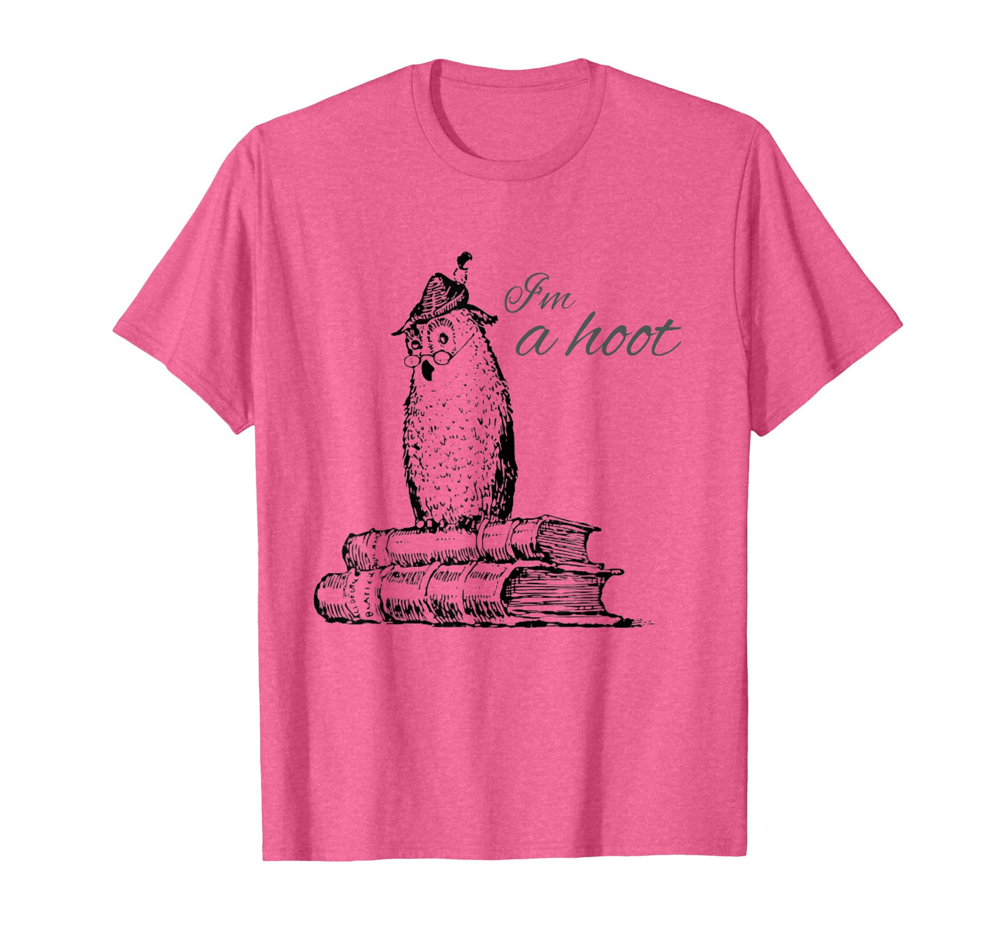 Funny Owl Shirts Unisex-Adults & Kids Grey Owl Print T-Shirt