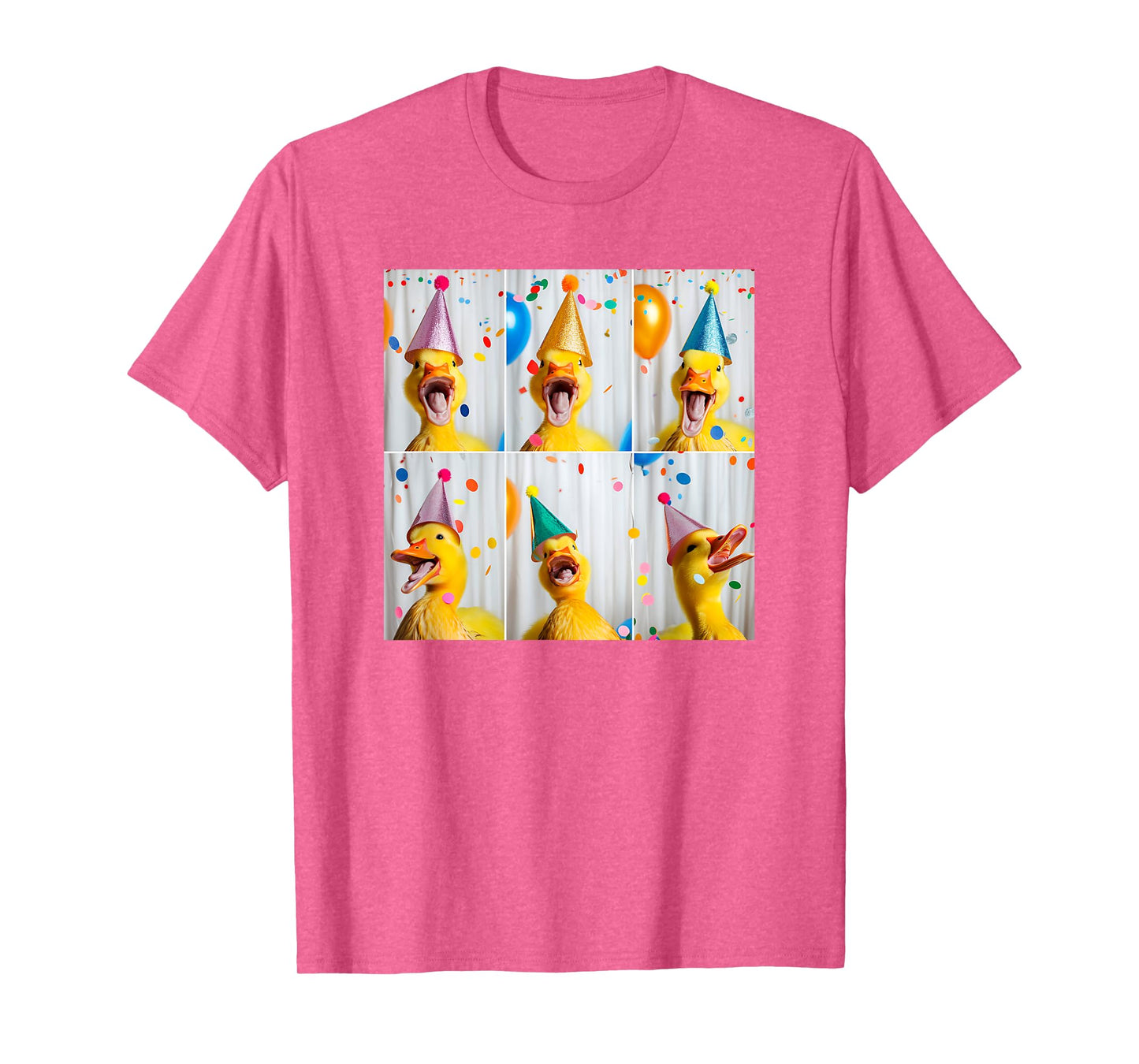 Happy Duck Face Farmyard Chick Colorful Bird Birthday Duck T-Shirt