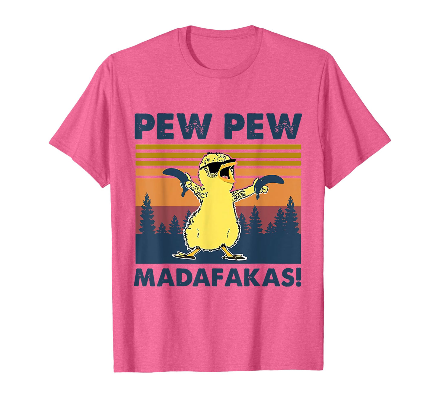 Pew Pew Madafakas Chicken Pew Pew Banana Funny T-Shirt