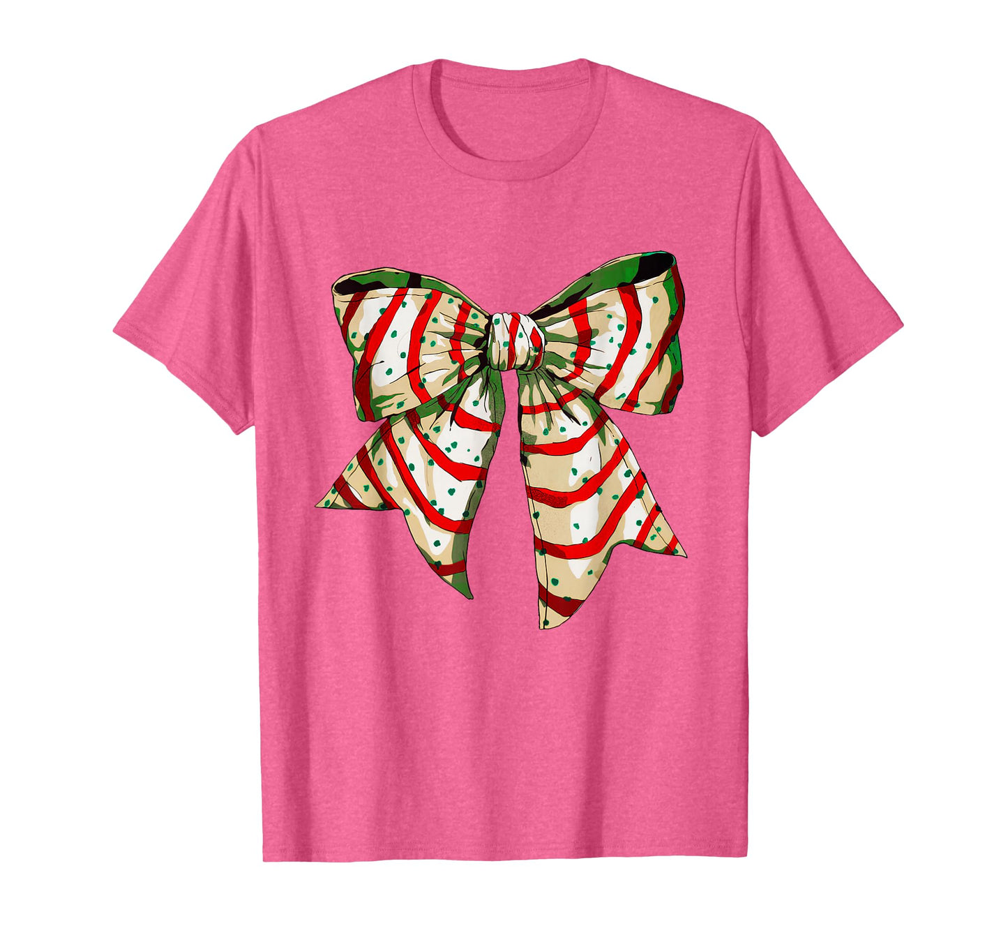 Funny Christmas Outfit for Men Women Kids Christmas Coquette Bow Tree Cakes Xmas Pajamas Women Girl T-Shirt