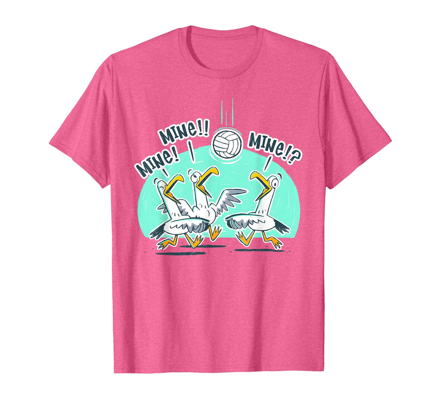 Funny Bird Playing Volleyball T-Shirt