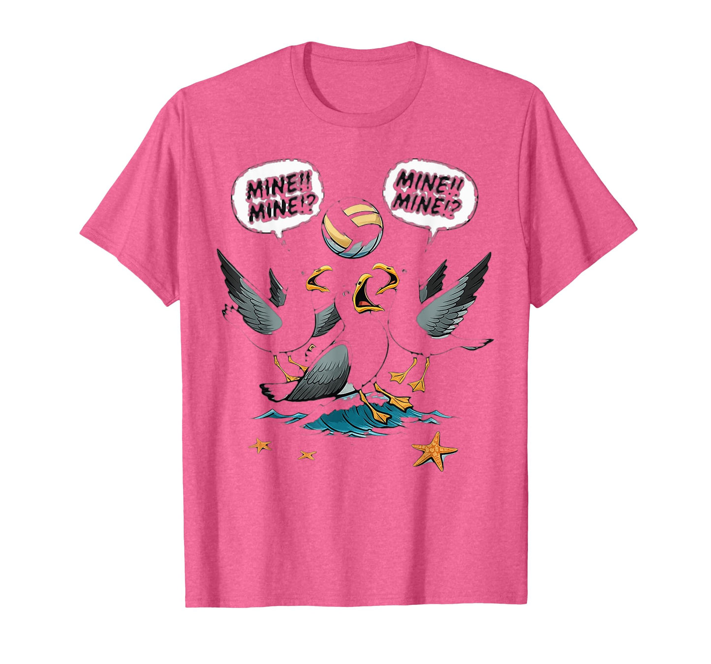 Funny Bird Playing Volleyball T-Shirt