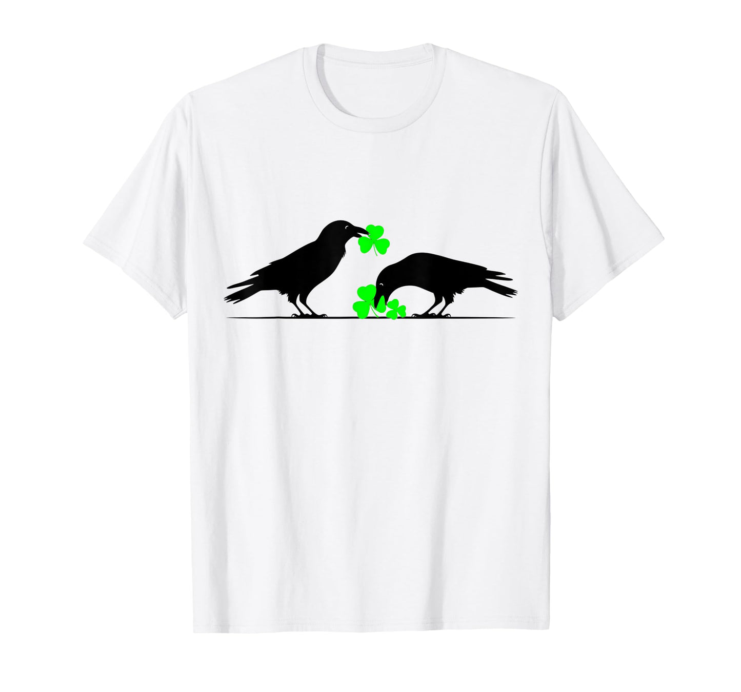 Funny Saint Patrick's Day Shamrock Crows for Bird Lovers T-Shirt
