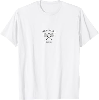 New Balls Please Tennis Varsity Wimbledon Fan T-Shirt