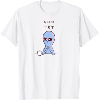 Threadless Nathan W. Pyle Strange Planet And Yet Graphic T-Shirt