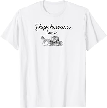 Shipshewana Indiana Horse Buggy Amish Country T-Shirt