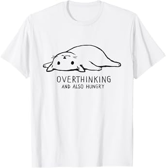 Threadless Fox Shiver Overthinking And Also Hungry Graphic T-Shirt