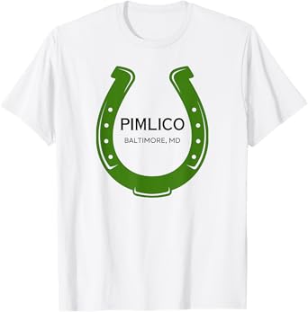 Pimlico Racing Horse Race Racetrack Horse Race Course MD T-Shirt